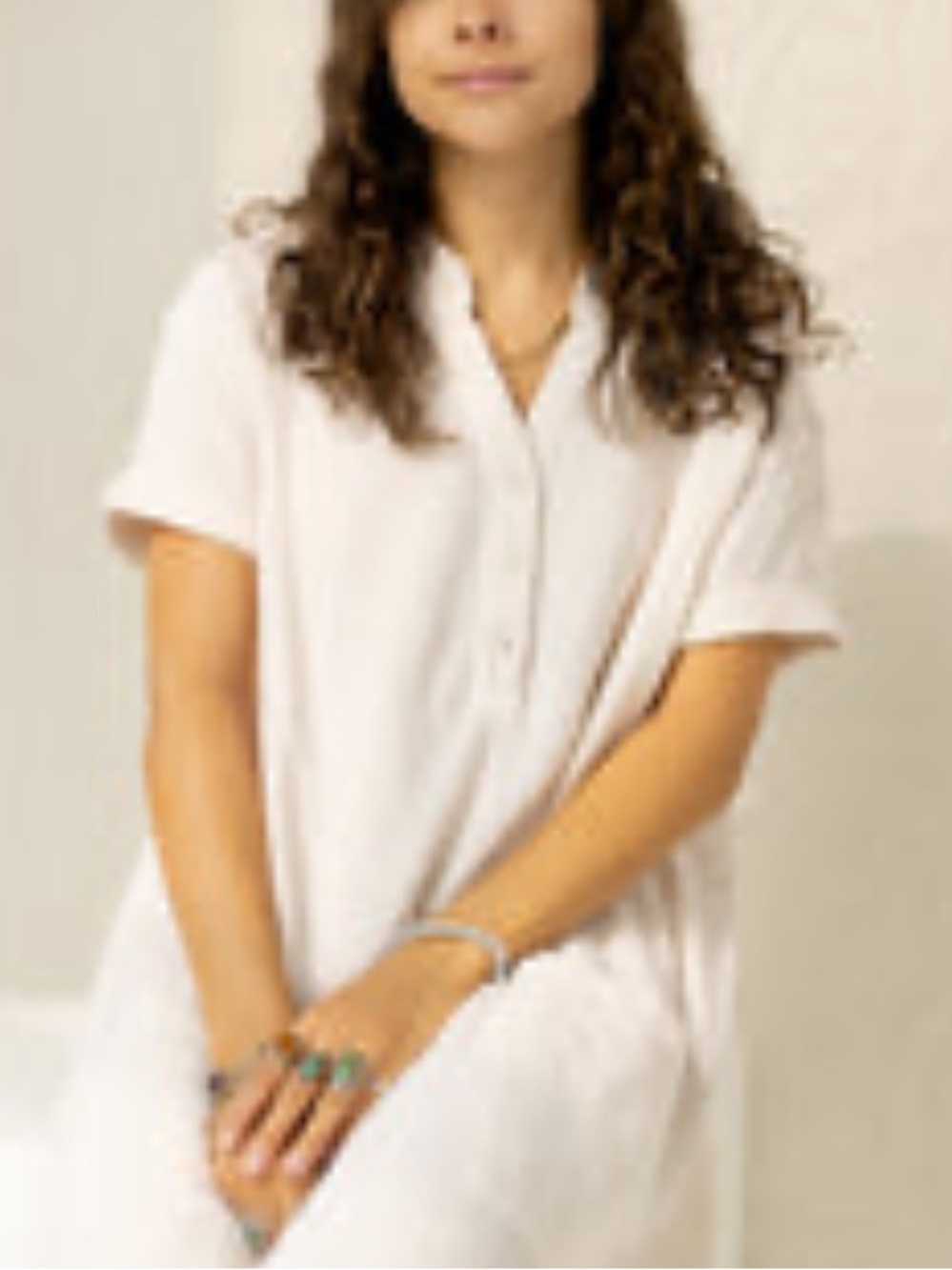 Suunday The Everyday Dress in Parchment Paper, S